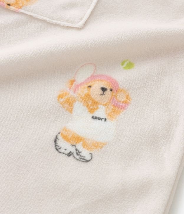 Pijama Infantil Blusa y Pantalón con Estampa de Oso  – Talle 4 a 16 años 10