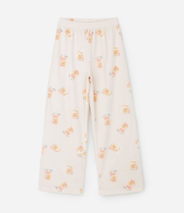 Pijama Infantil Blusa y Pantalón con Estampa de Oso  – Talle 4 a 16 años 5