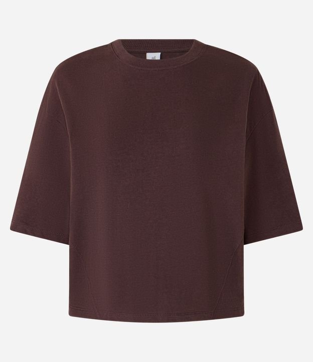 Blusa Básica en Algodón con Bajo Ajustada 5