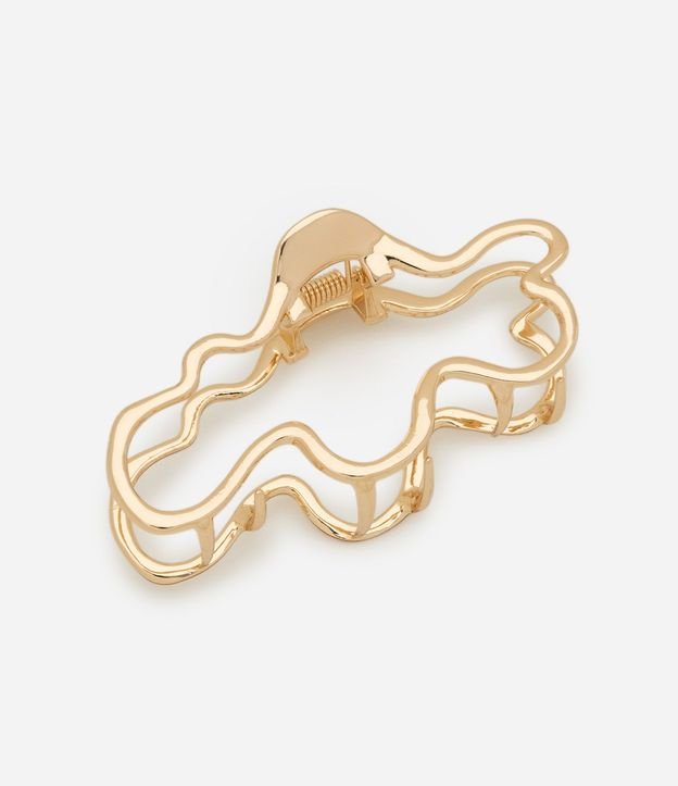 Pinza para el Pelo Cutout en Metal con Formato Orgánico