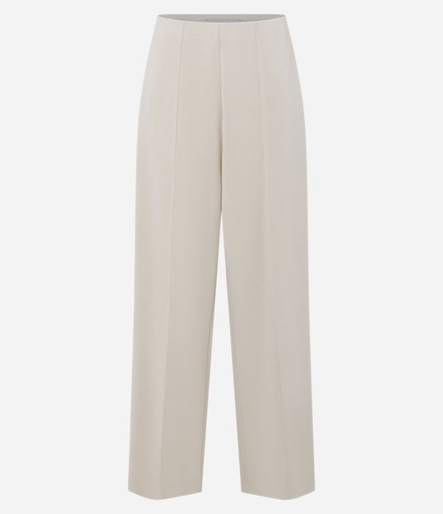 Pantalón Recto en Modal con Cintura Alta 6