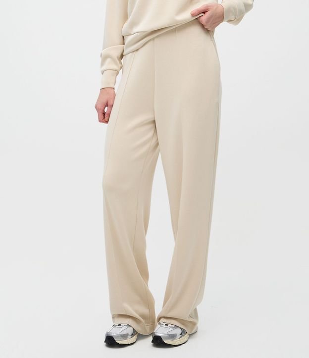 Pantalón Recto en Modal con Cintura Alta 3