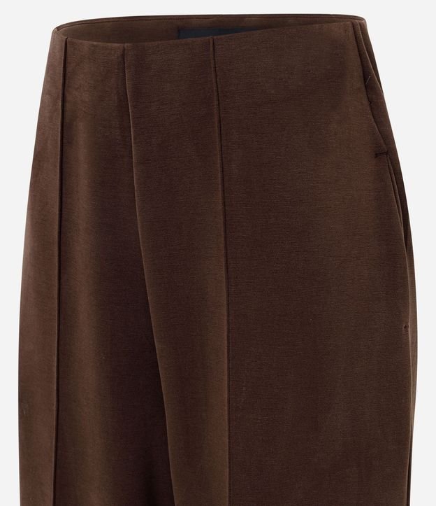 Pantalón Recto en Modal con Cintura Alta 5