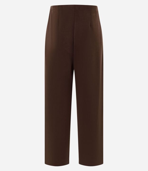Pantalón Recto en Modal con Cintura Alta 6