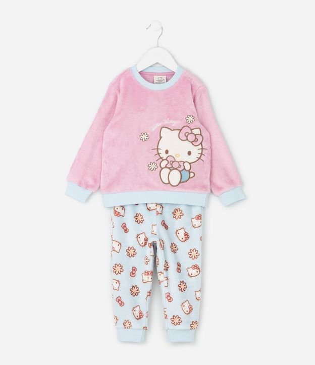 Pijama Infantil Manga Larga con Estampa de Hello Kitty – Talle 2 a 8 años