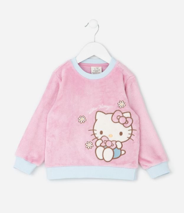 Pijama Infantil Manga Larga con Estampa de Hello Kitty – Talle 2 a 8 años 2