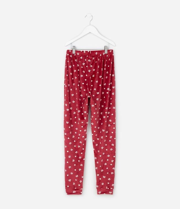 Pijama Infantil de fleece con Estampa y Bordado – Talle 8 a 16 años 9