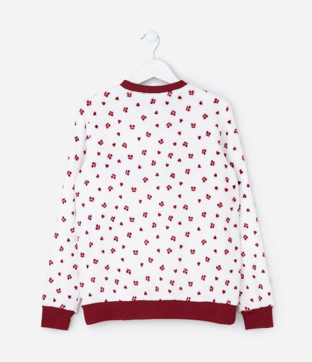 Pijama Infantil de fleece con Estampa y Bordado – Talle 8 a 16 años 3