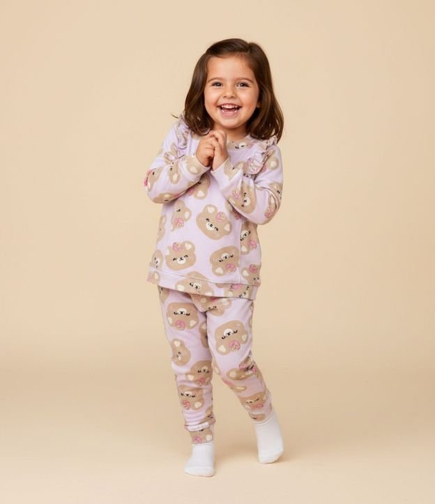 Pijama Infantil Largo con Estampa de Ositos – Talle 2 a 4 años