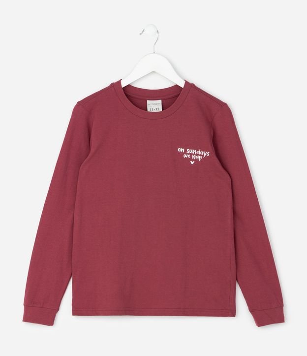 Pijama Infantil con Bordado y Estampado de Cuadros – Talle 5 a 14 años 2