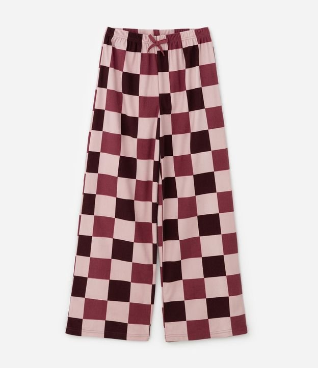 Pijama Infantil con Bordado y Estampado de Cuadros – Talle 5 a 14 años 5