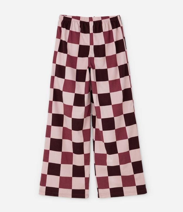 Pijama Infantil con Bordado y Estampado de Cuadros – Talle 5 a 14 años 6