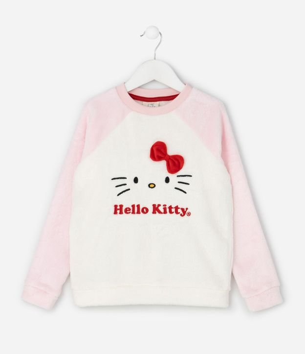 Pijama Infantil Fleece Hello Kitty - Talle 5 a 16 años 2
