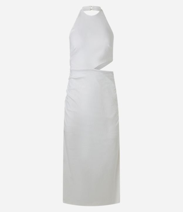 Vestido New Midi Frente única en Bengalina con Cutout