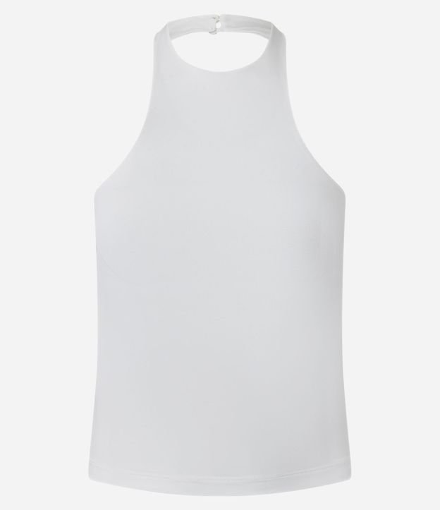 Blusa Justa en Microfibra con Cuello Halter 1
