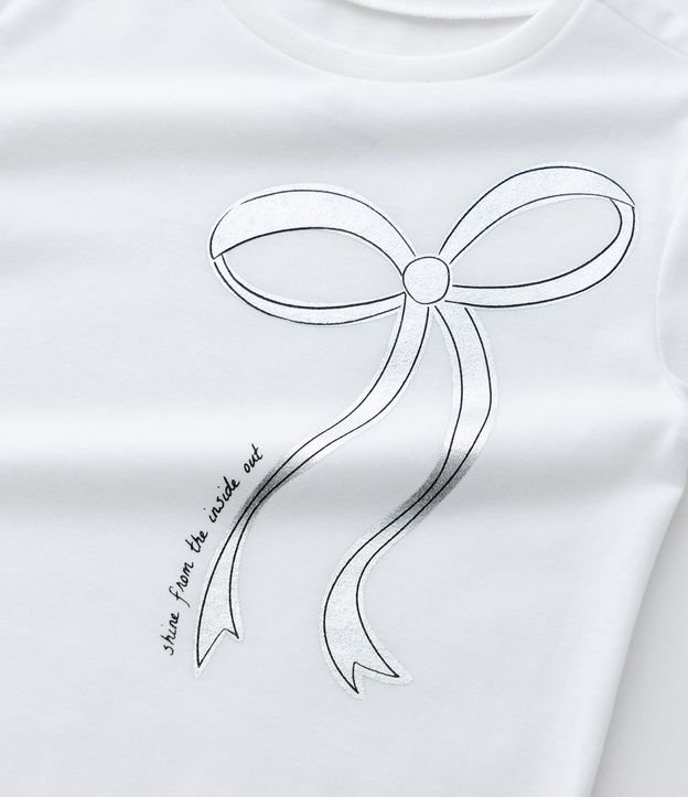 Remera Infantil con Estampa de Lazo  - Talle 1 a 6 años 4