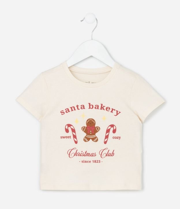 Remera Infantil con Estampa Navideña- Talle 1 a 6 años