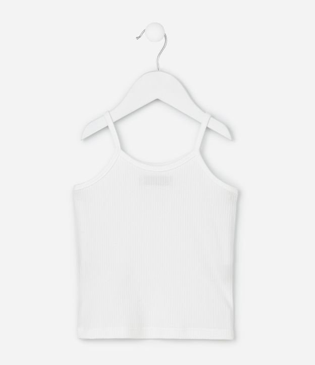 Musculosa Infantil en Rib con Estrella de Purpurina - Talle 1 a 6 años 2