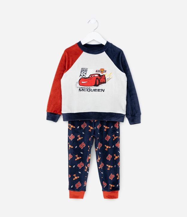 Pijama Infantil Larga de Fleece Rayo McQueen– Talle 2 a 8 años 2