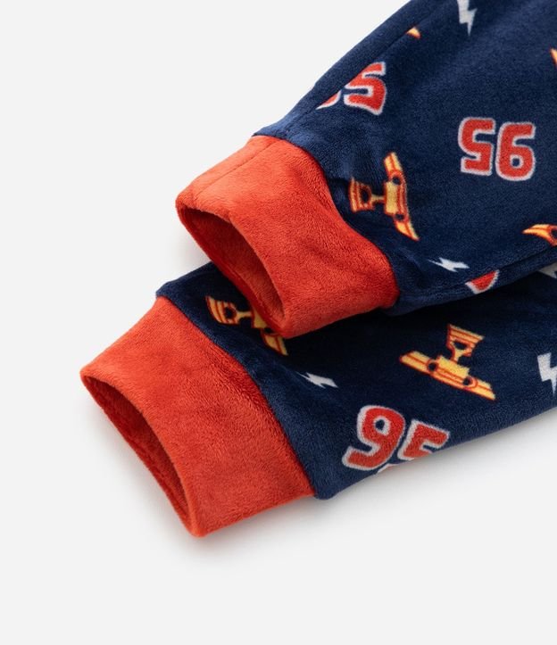 Pijama Infantil Larga de Fleece Rayo McQueen– Talle 2 a 8 años 8
