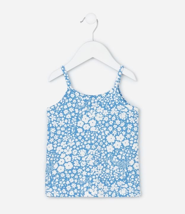 Musculosa Infantil Slim con Estampado Floral - Talle 1 a 6 años 3