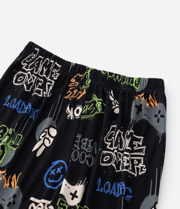 Pijama Infantil Largo en Plush con Estampado de Skate – Talle 7 a 14 años 12