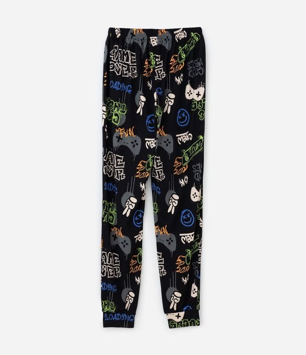 Pijama Infantil Largo en Plush con Estampado de Skate – Talle 7 a 14 años 6