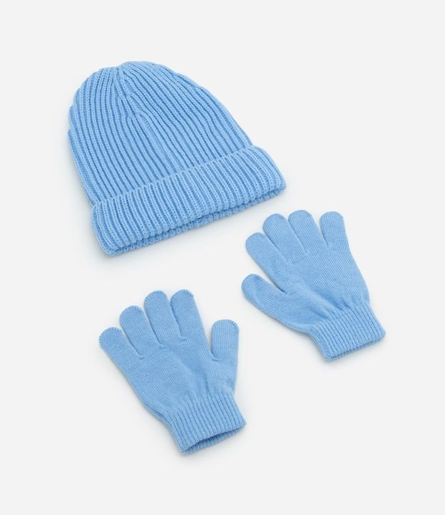 Conjunto Infantil Gorro y Guantes en Punto – Talle 3 a 12 Meses 1