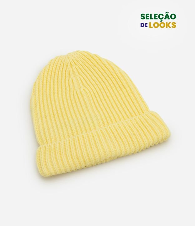 Gorro Infantil en Punto con Ruedo Plegado – Talle U