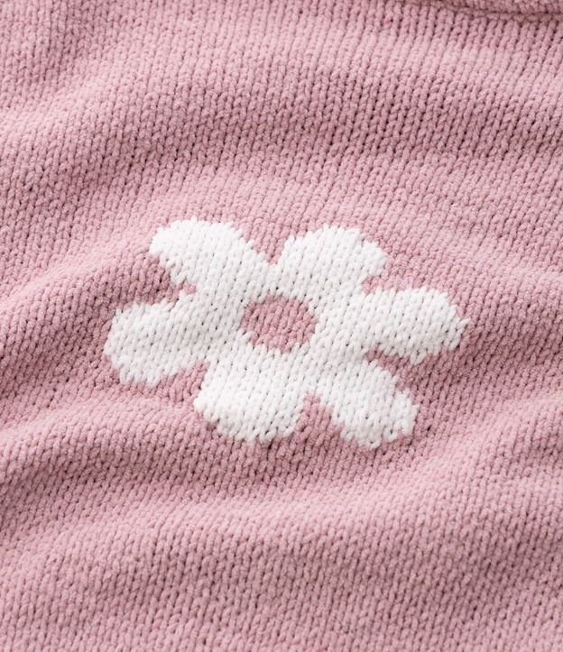 Buzo Infantil en Punto con Estampa Floral – Talle 5 a 14 años 5