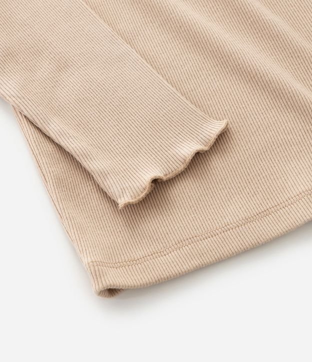 Remera Infantil Rib con Volado de Broderie – Talle 5 A 14 años 5