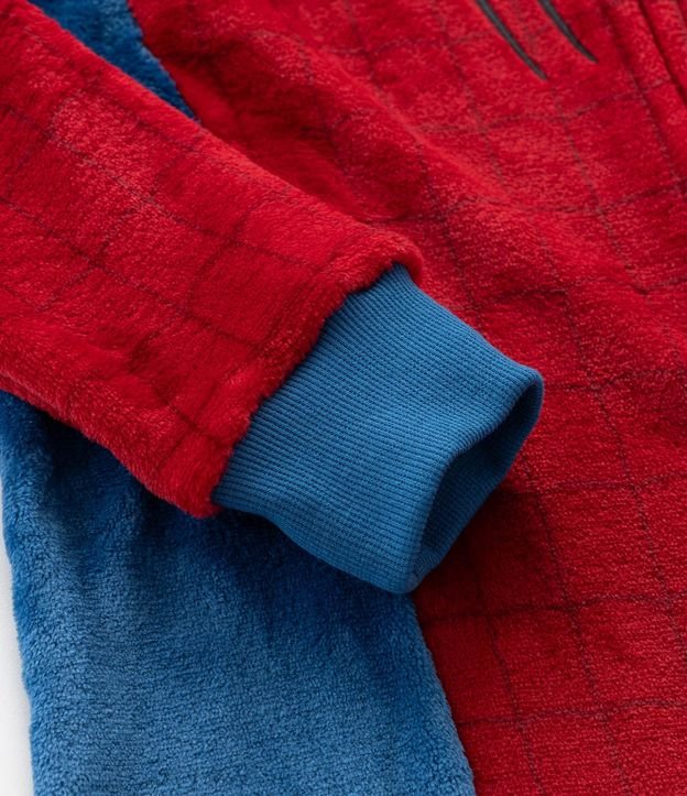 Pijama Jumper Infantil en Fleece con Estampado Spider-Man – Talle 3 a 12 años 10