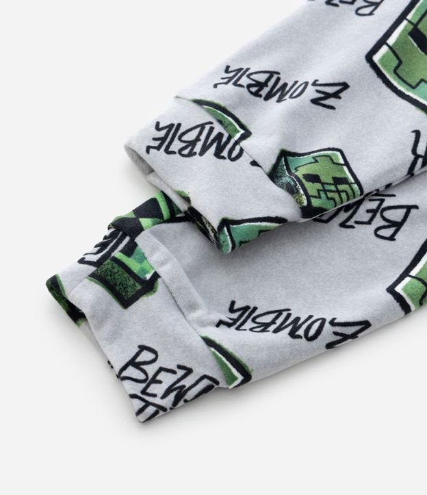 Pijama Infantil en Plush con Estampa de Minecraft – Talle 5 a 14 años 9