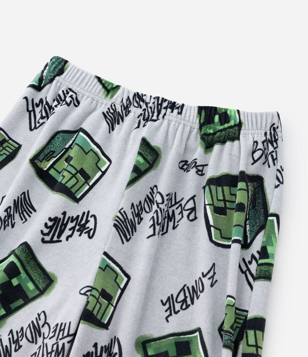 Pijama Infantil en Plush con Estampa de Minecraft – Talle 5 a 14 años 10