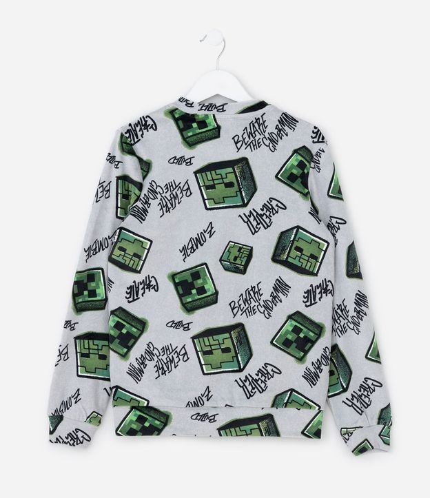 Pijama Infantil en Plush con Estampa de Minecraft – Talle 5 a 14 años 4