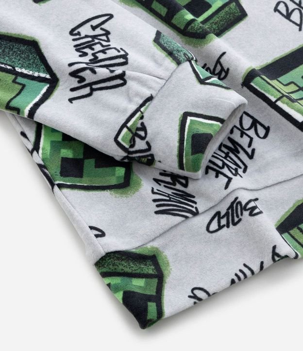 Pijama Infantil en Plush con Estampa de Minecraft – Talle 5 a 14 años 7