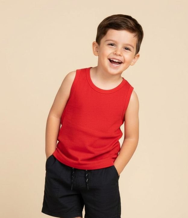 Musculosa Básica Infantil en Algodón - Talle 1 a 5 años