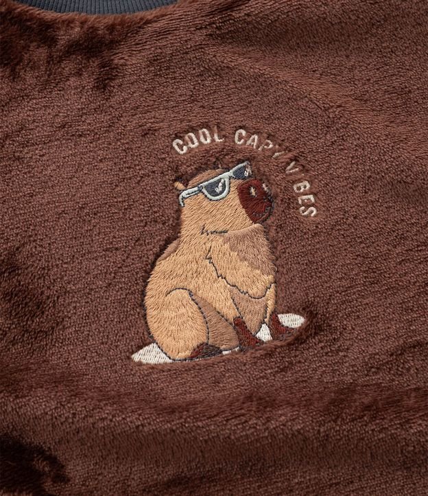 Pijama Infantil Larga con Bordado de Carpincho – Talle 7 a 16 años 11