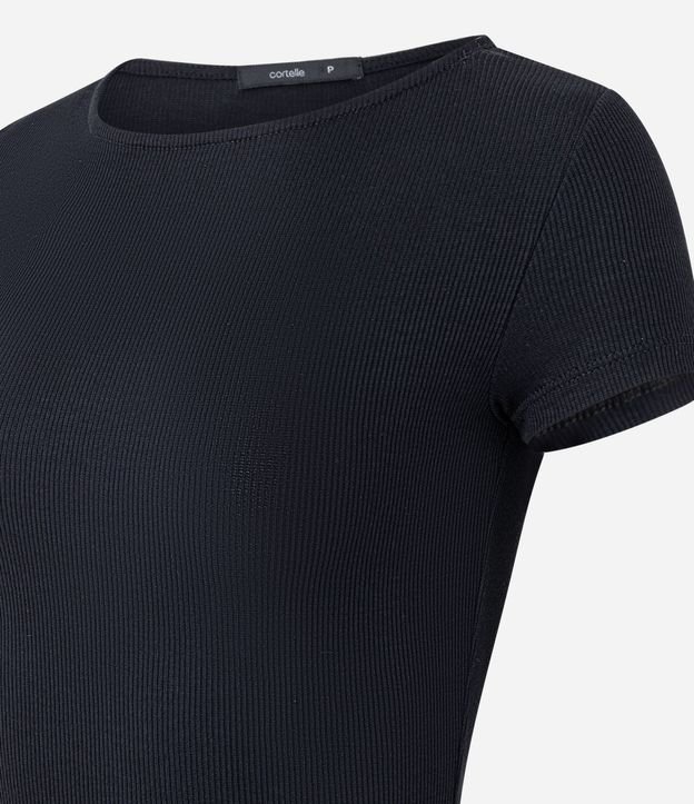 Blusa Acanalada en Rib con Cuello Polo 7