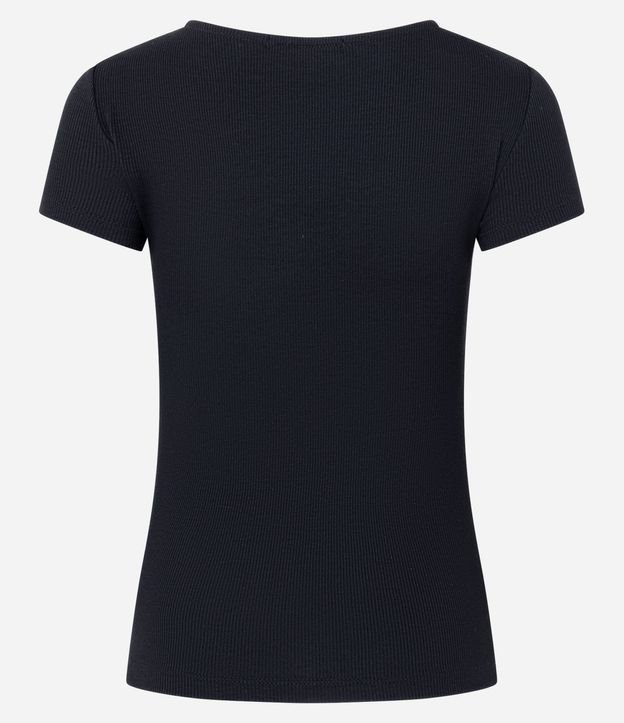 Blusa Acanalada en Rib con Cuello Polo 8