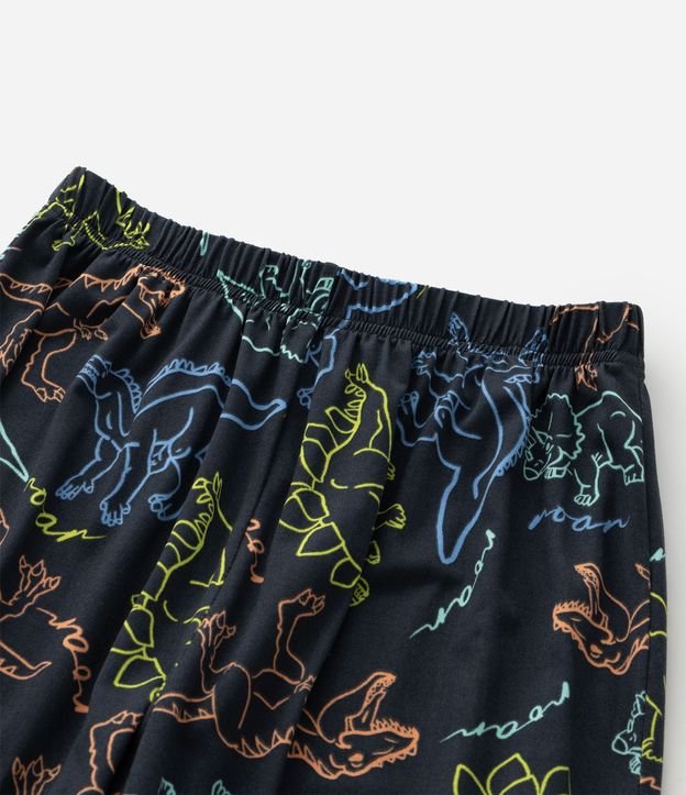 Pijama Infantil Largo con Estampa de Dinosaurios – Talle 4 a 14 años 9