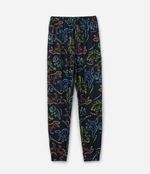 Pijama Infantil Largo con Estampa de Dinosaurios – Talle 4 a 14 años 4
