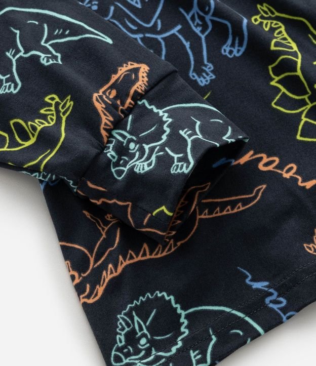 Pijama Infantil Largo con Estampa de Dinosaurios – Talle 4 a 14 años 6