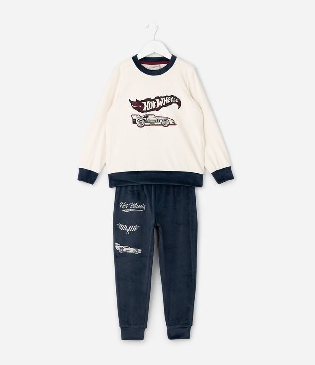 Pijama Infantil Largo con Estampado Hot Wheels – Talle 3 a 10 años 2