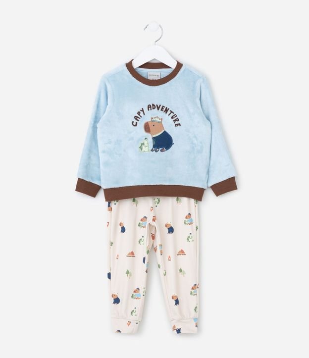 Pijama Infantil Largo con Estampa de Carpincho – Talle 2 a 6 años 2