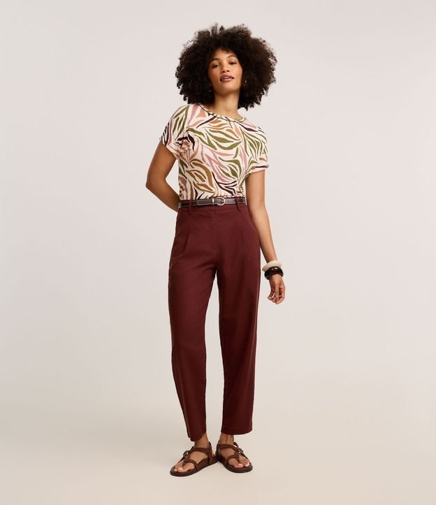 Blusa en Viscolycra con Estampado Abstracta 2