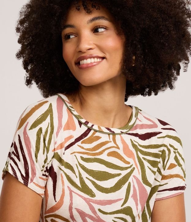 Blusa en Viscolycra con Estampado Abstracta 3