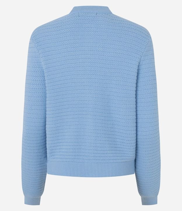 Cardigan Texturizado en Punto con Botones Metalizados 9