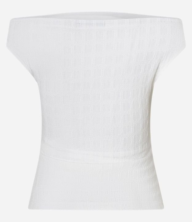 Blusa Texturizada con Escote Hombro a Hombro 7