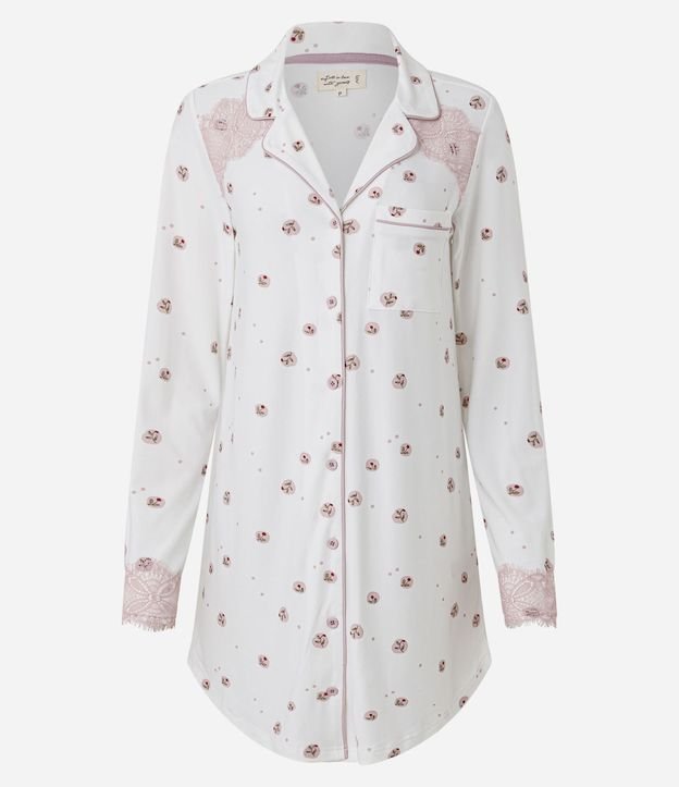 Camisón Americana Peach Touch con Estampa Floral 3